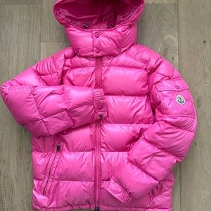 Moncler Maya Puffer in Neon Pink
